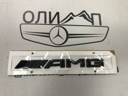 Шильдик AMG черный на крышку багажника
